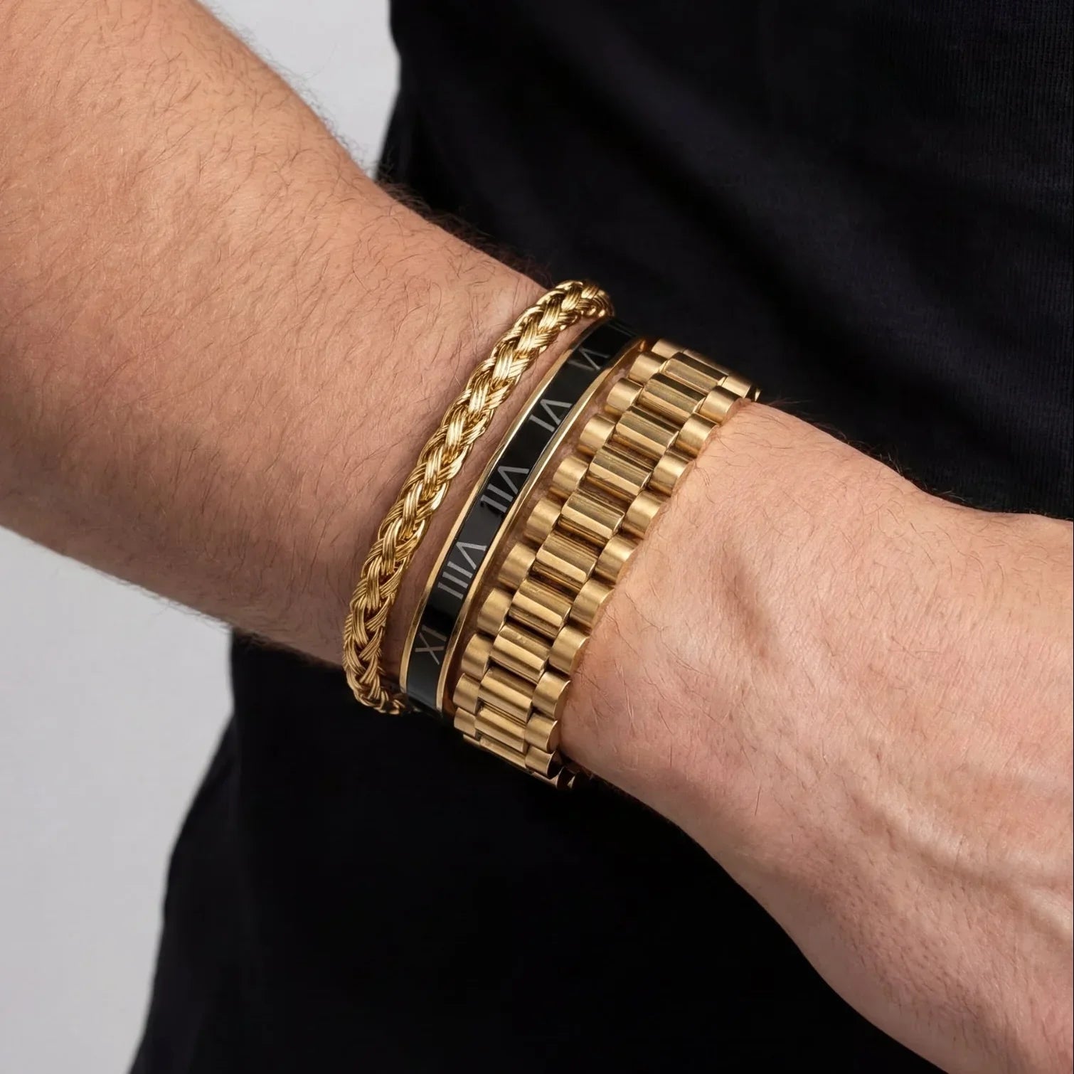 Rolex set black (gold)