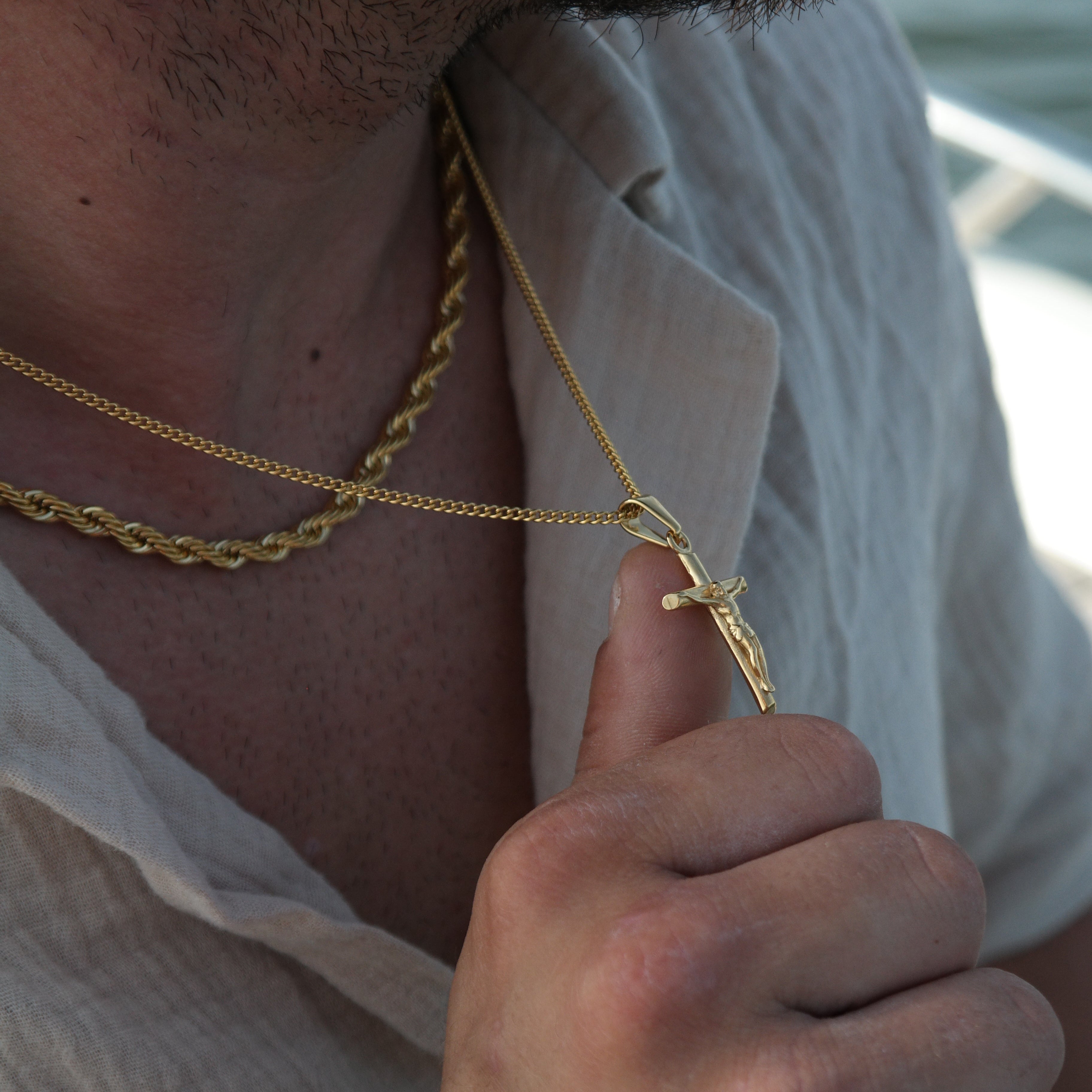 Small Cross Pendant (Gold)