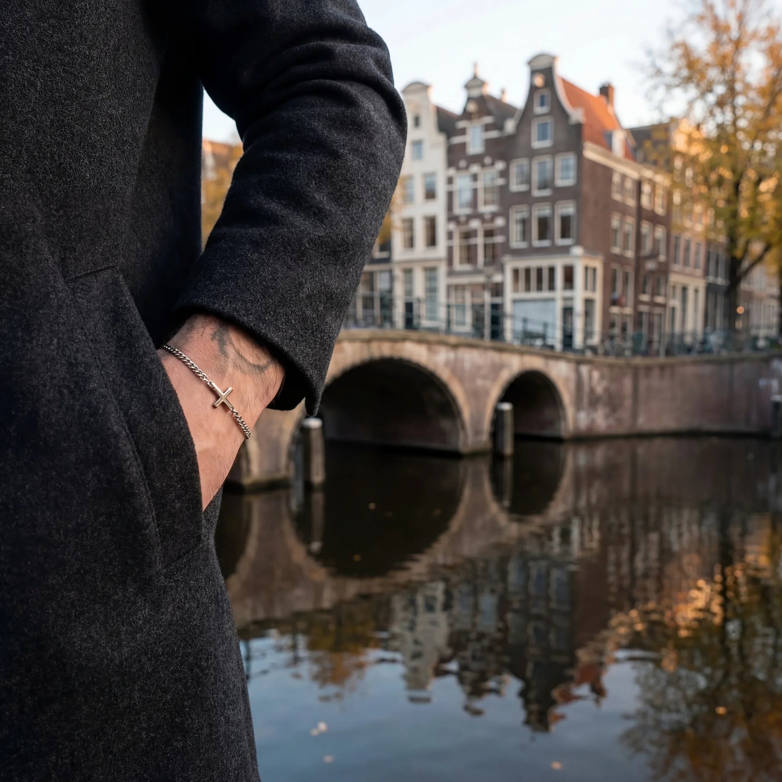 Cross Bracelet 2MM (silver)