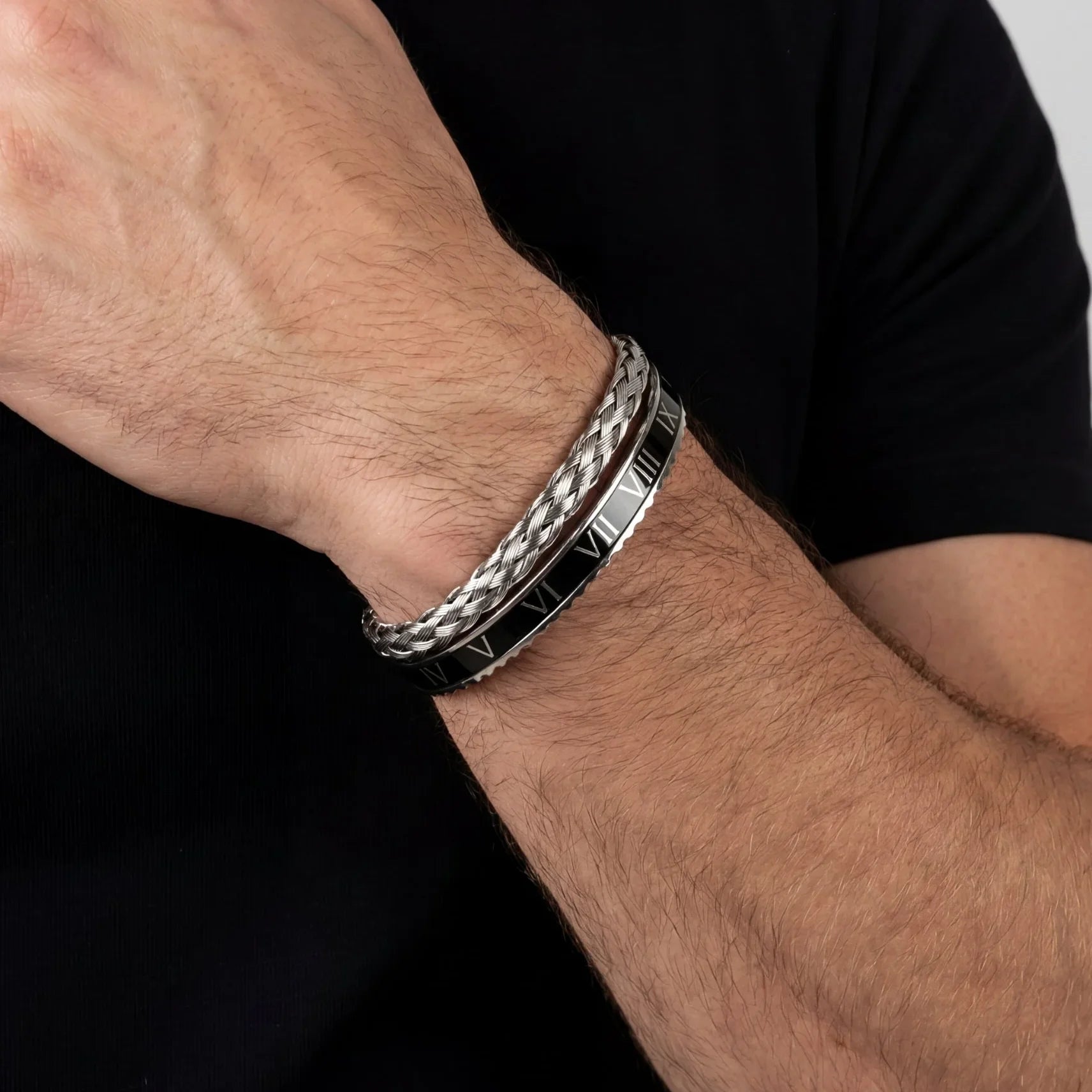 Wire x rome set black (silver)