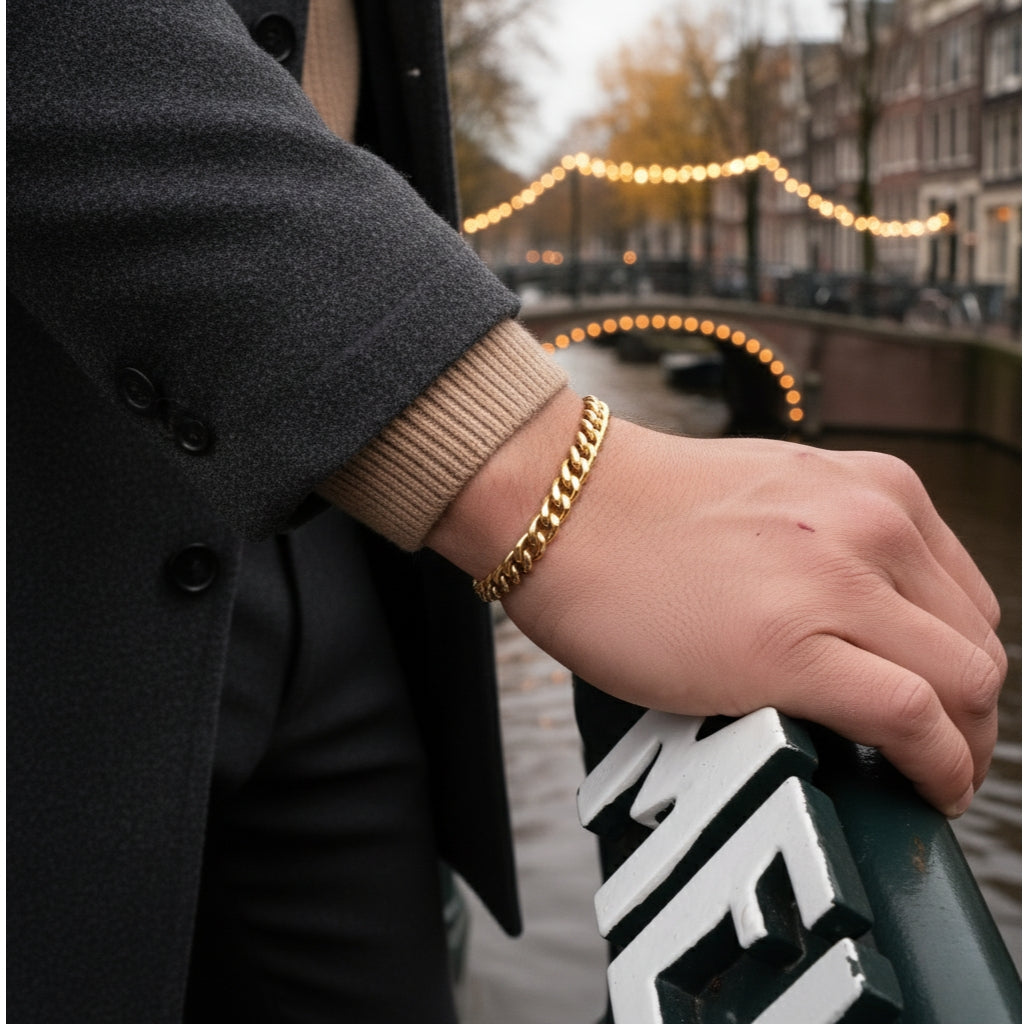 cuban Bracelet 8MM (gold)