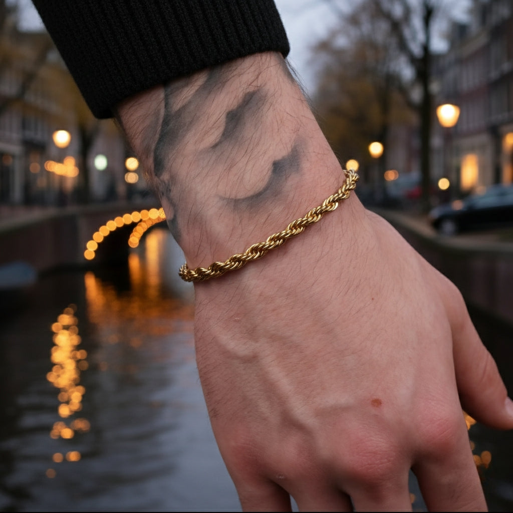 Rope Bracelet 5MM (Gold)