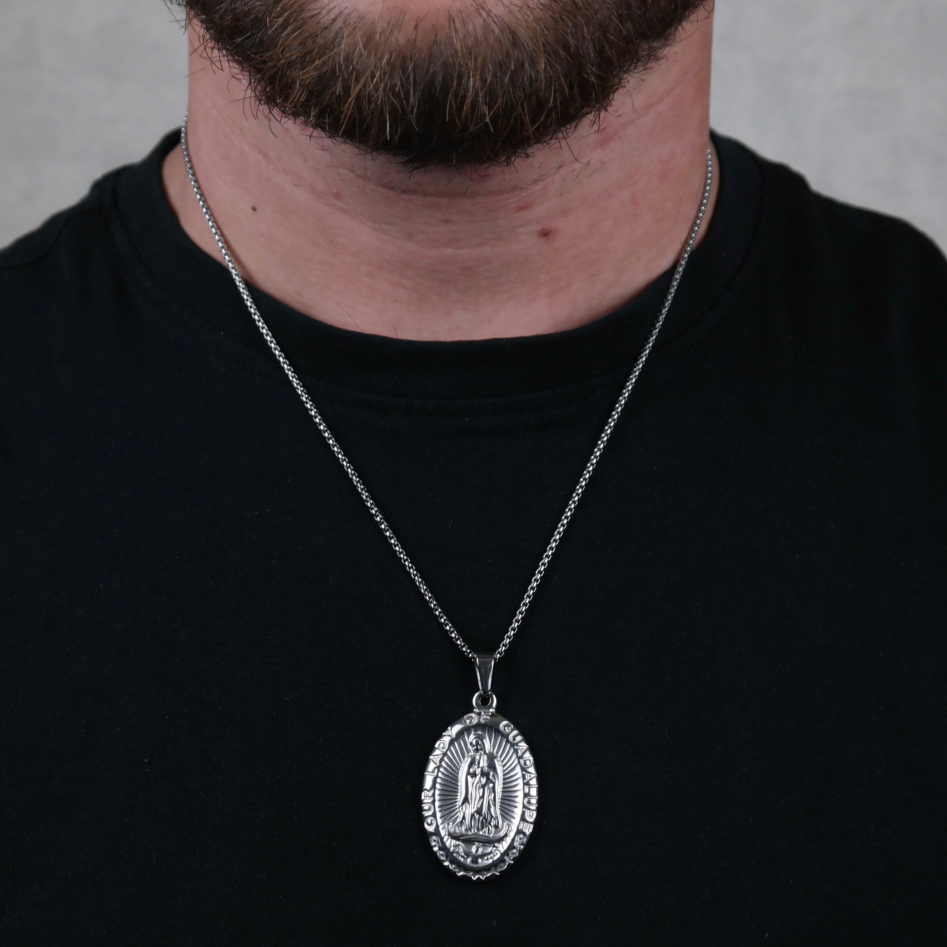 Virgin Mary Pendant (Silver)