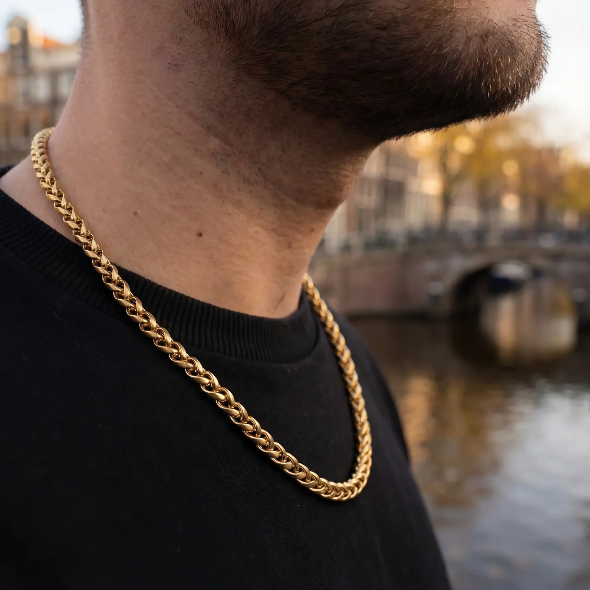 Wheat Chain 5MM (goud)