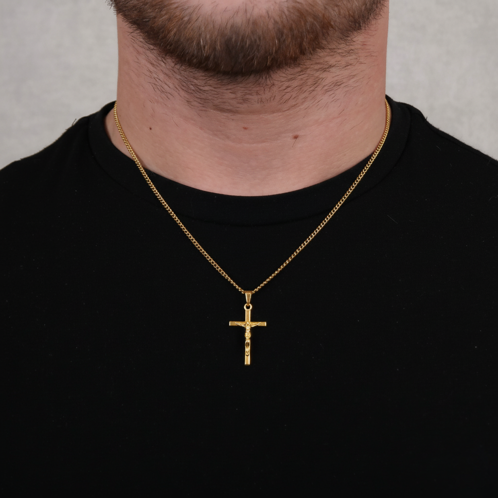 Small Cross Pendant (Gold)