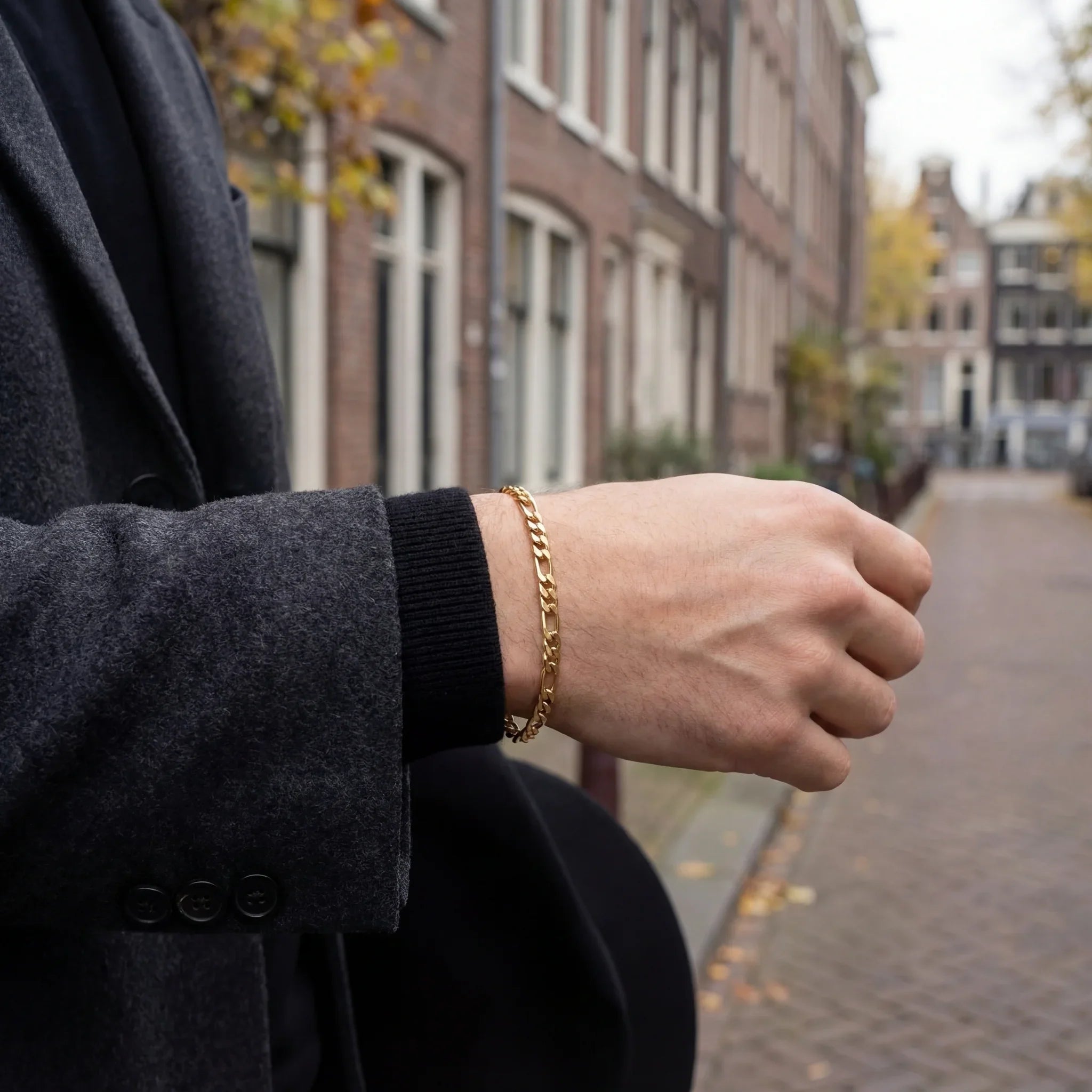 Figaro Bracelet 5MM (gold)