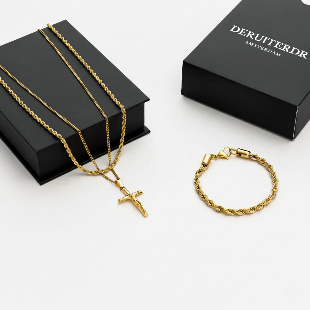 Cross gift set (gold)