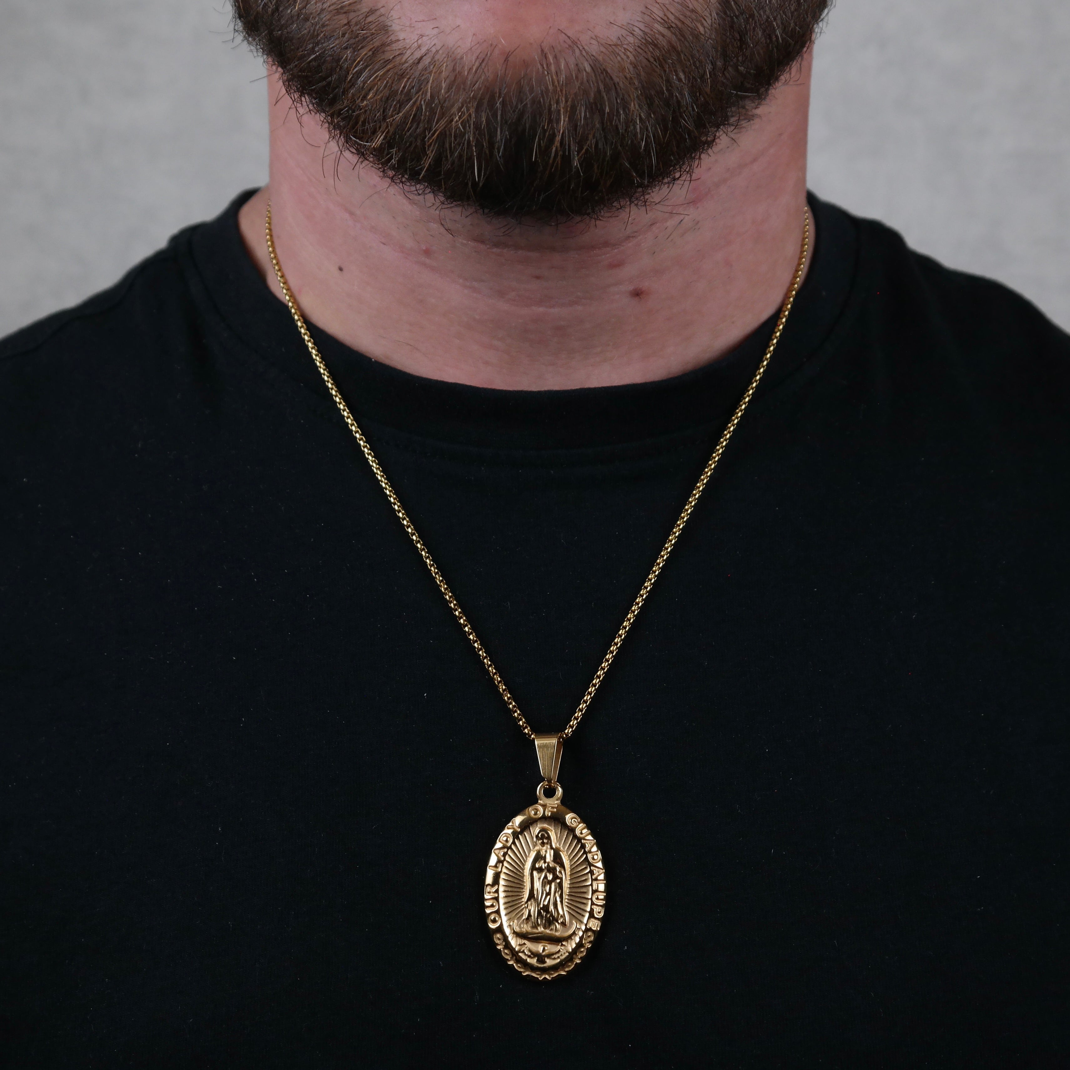 Virgin Mary Pendant (Gold)