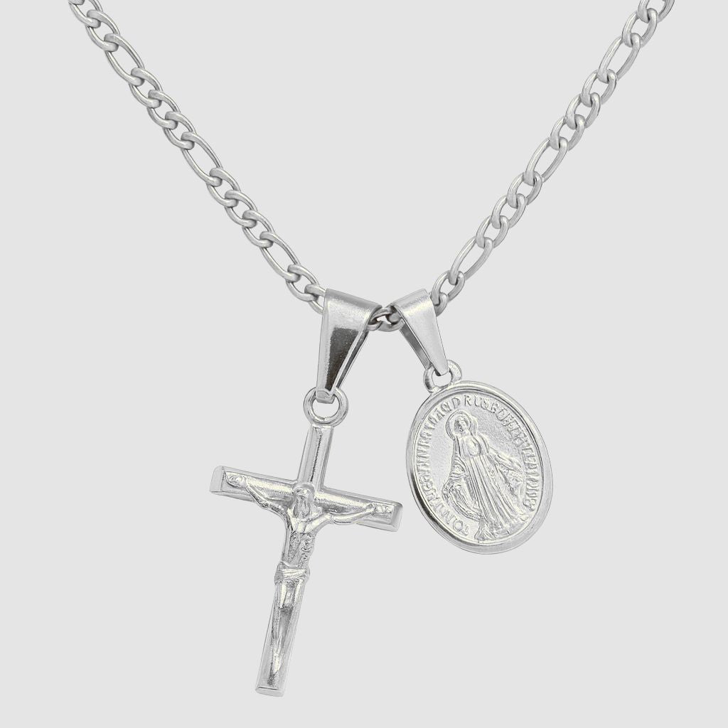 Cross & Mary (silver)