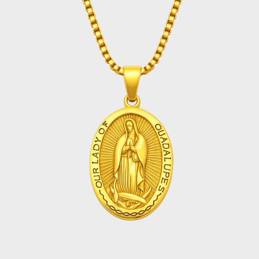 Virgin Mary Pendant (Gold)