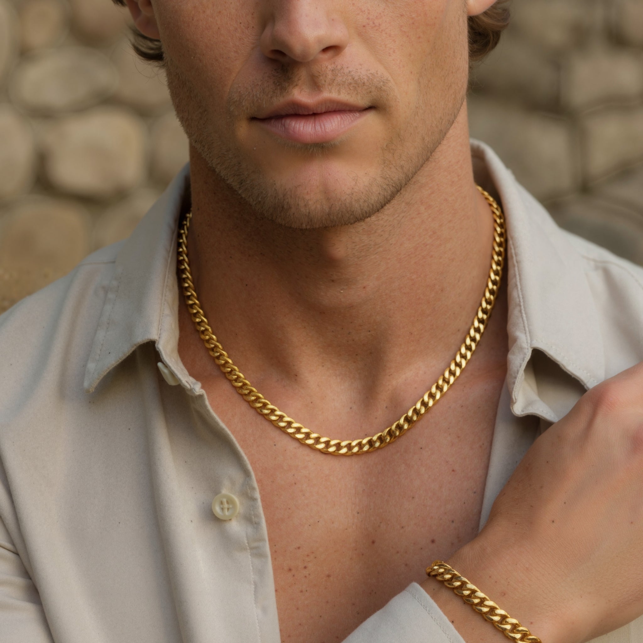 Cuban 8mm set (gold)