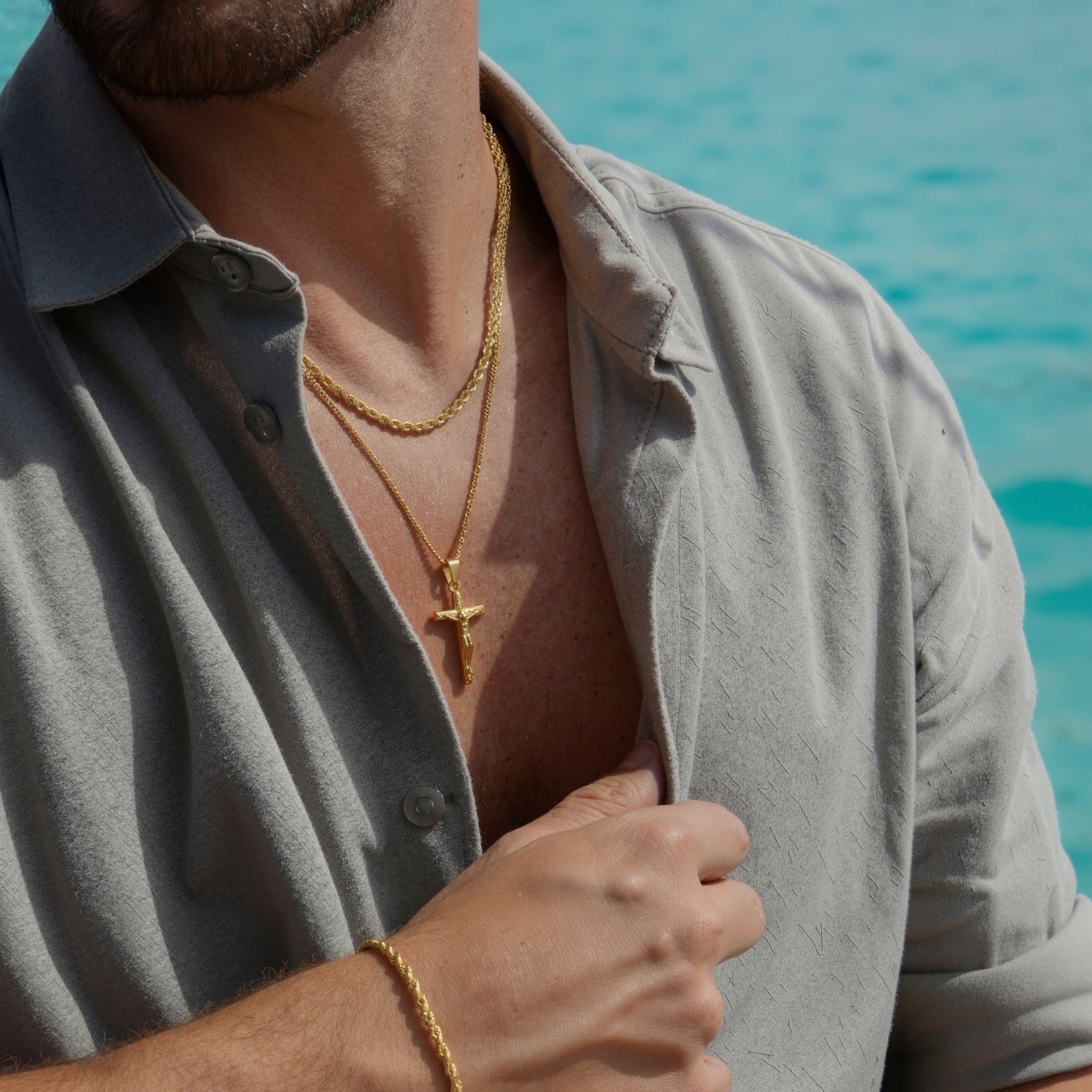 Cross gift set (gold)