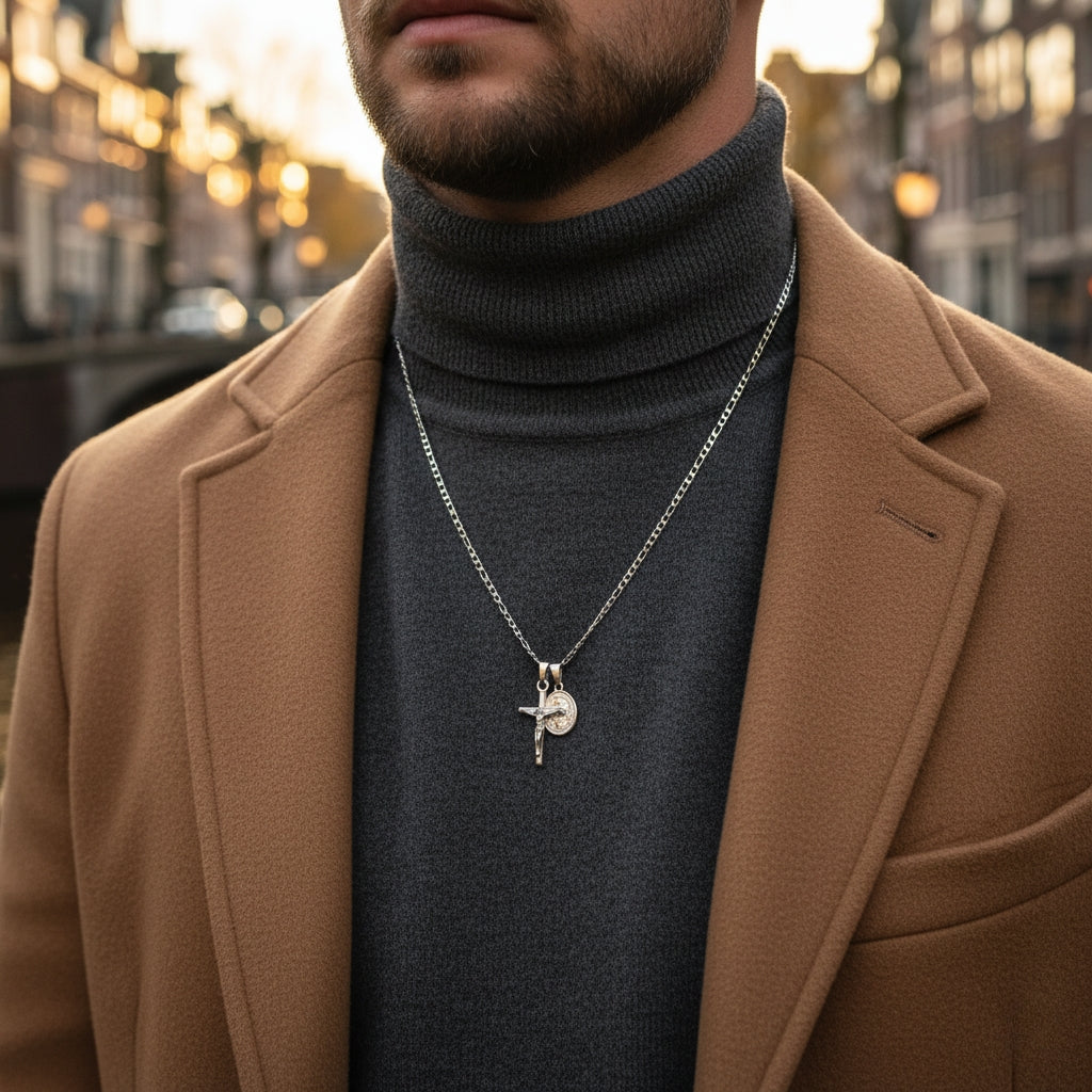 Cross & Mary (silver)