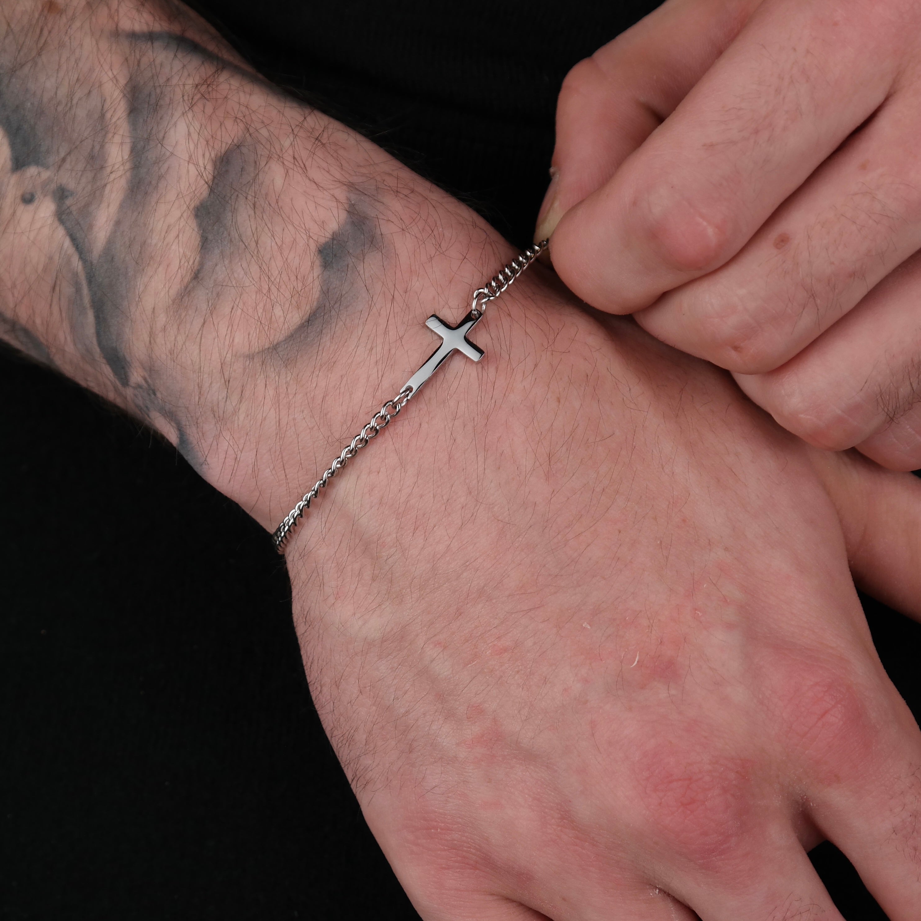 Cross Bracelet 2MM (silver)