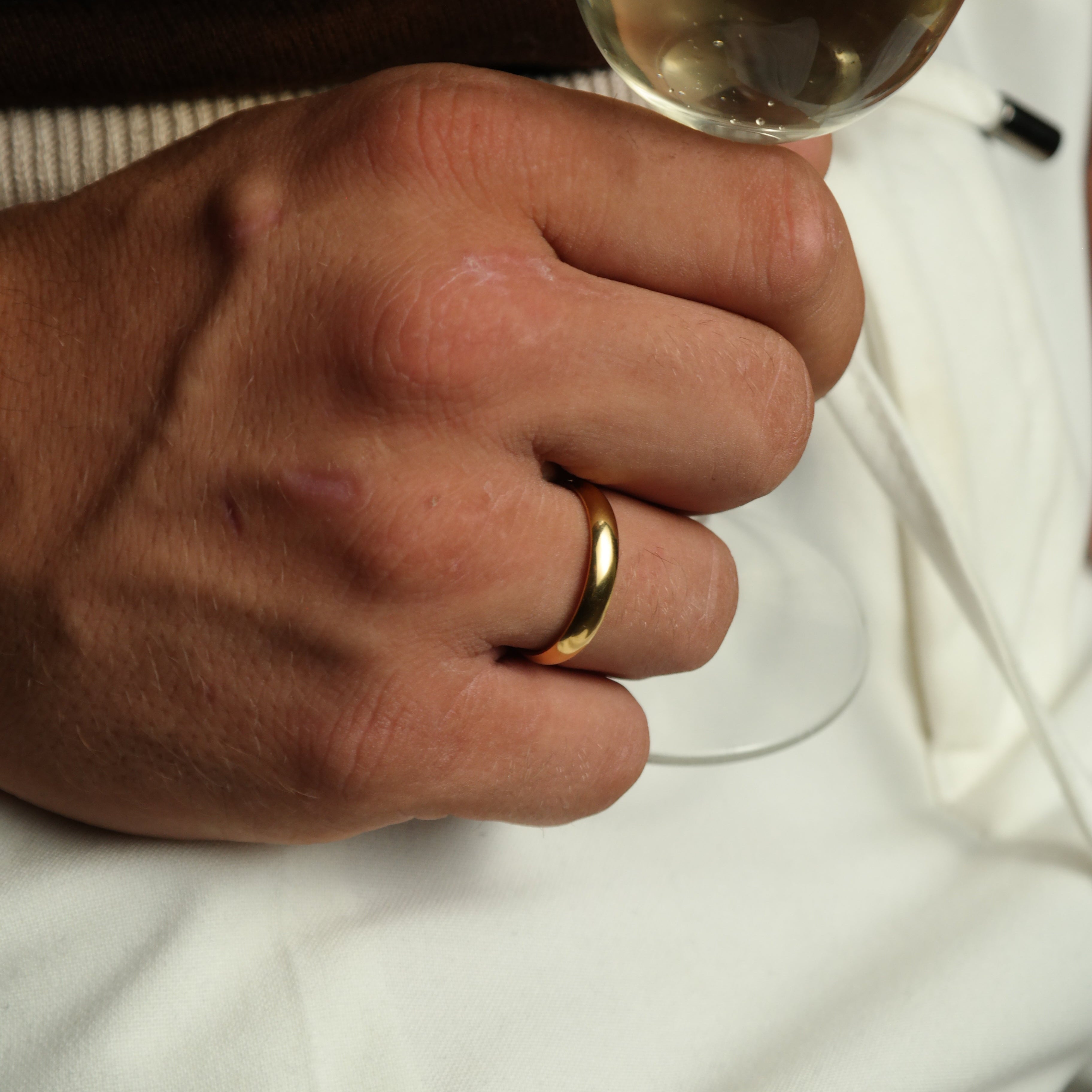 round band ring (gold)