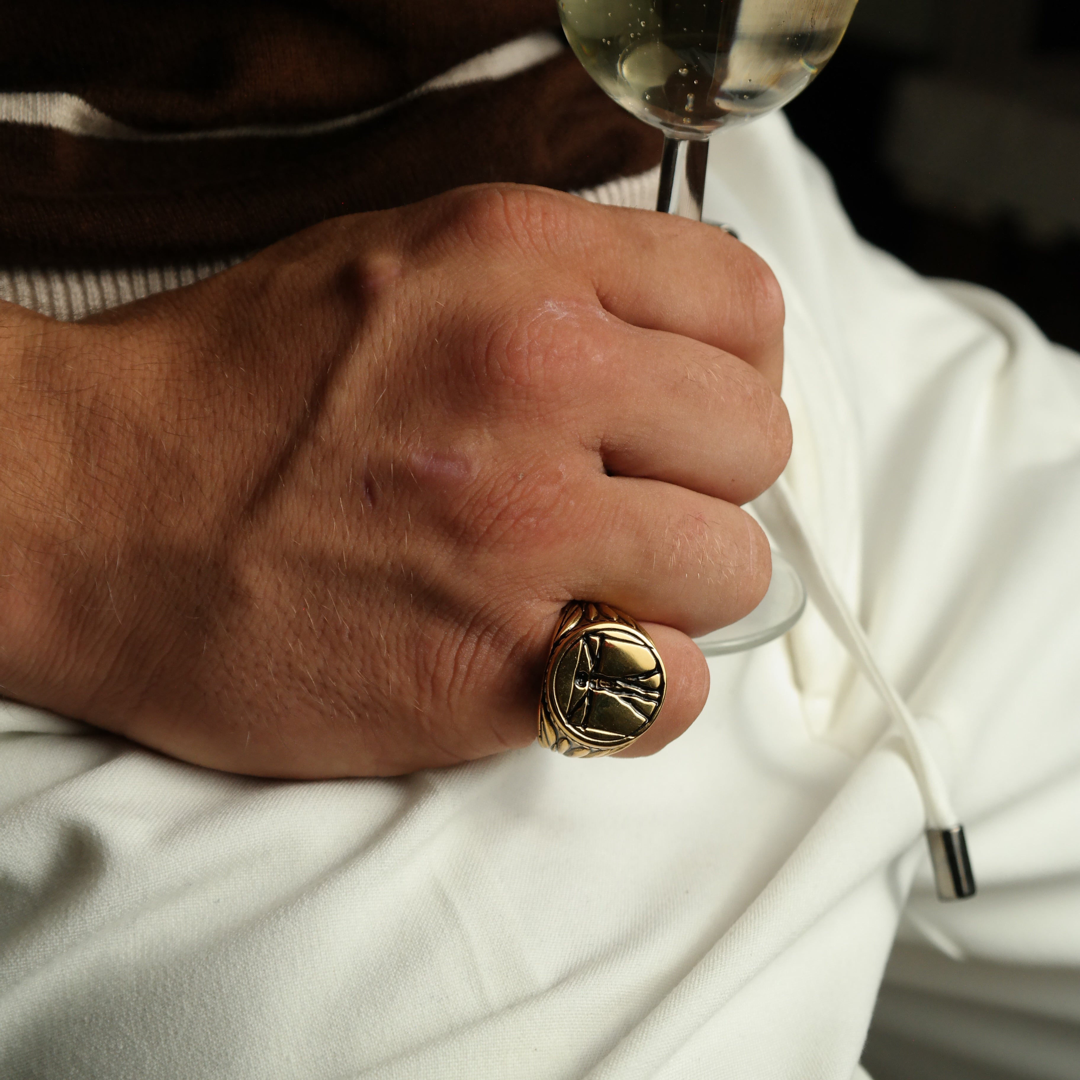 vitruvian ring (gold)