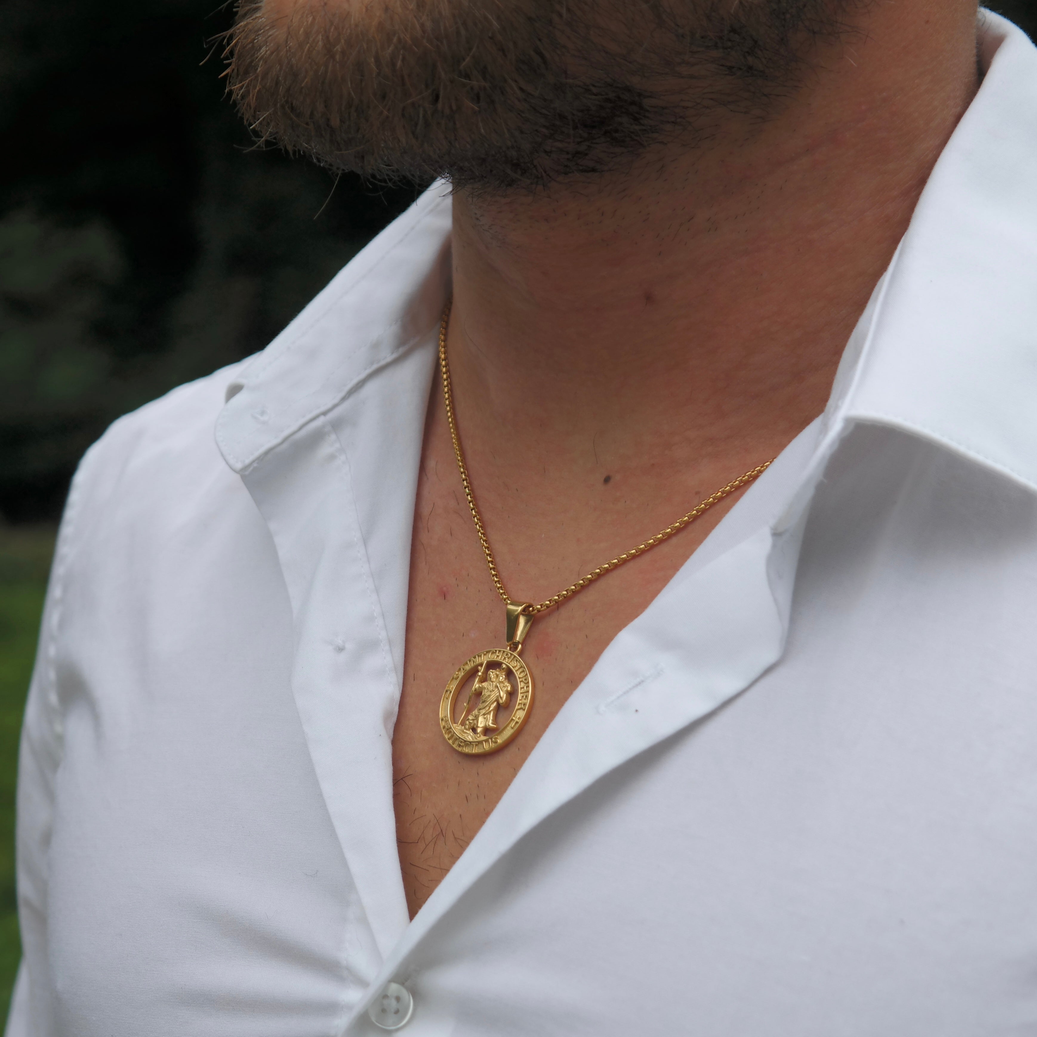 Saint Christopher Pendant (Gold)