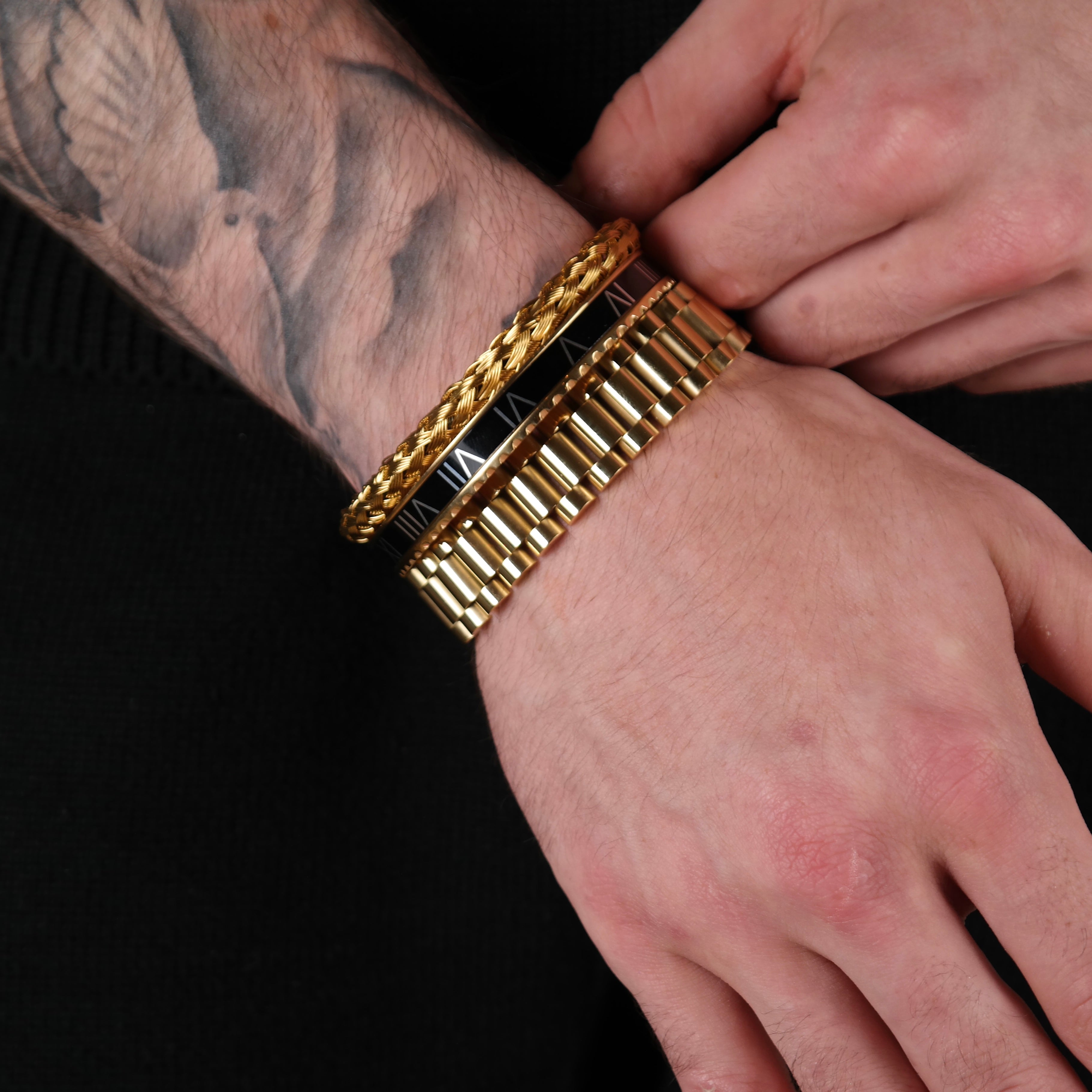 Rolex set black (gold)