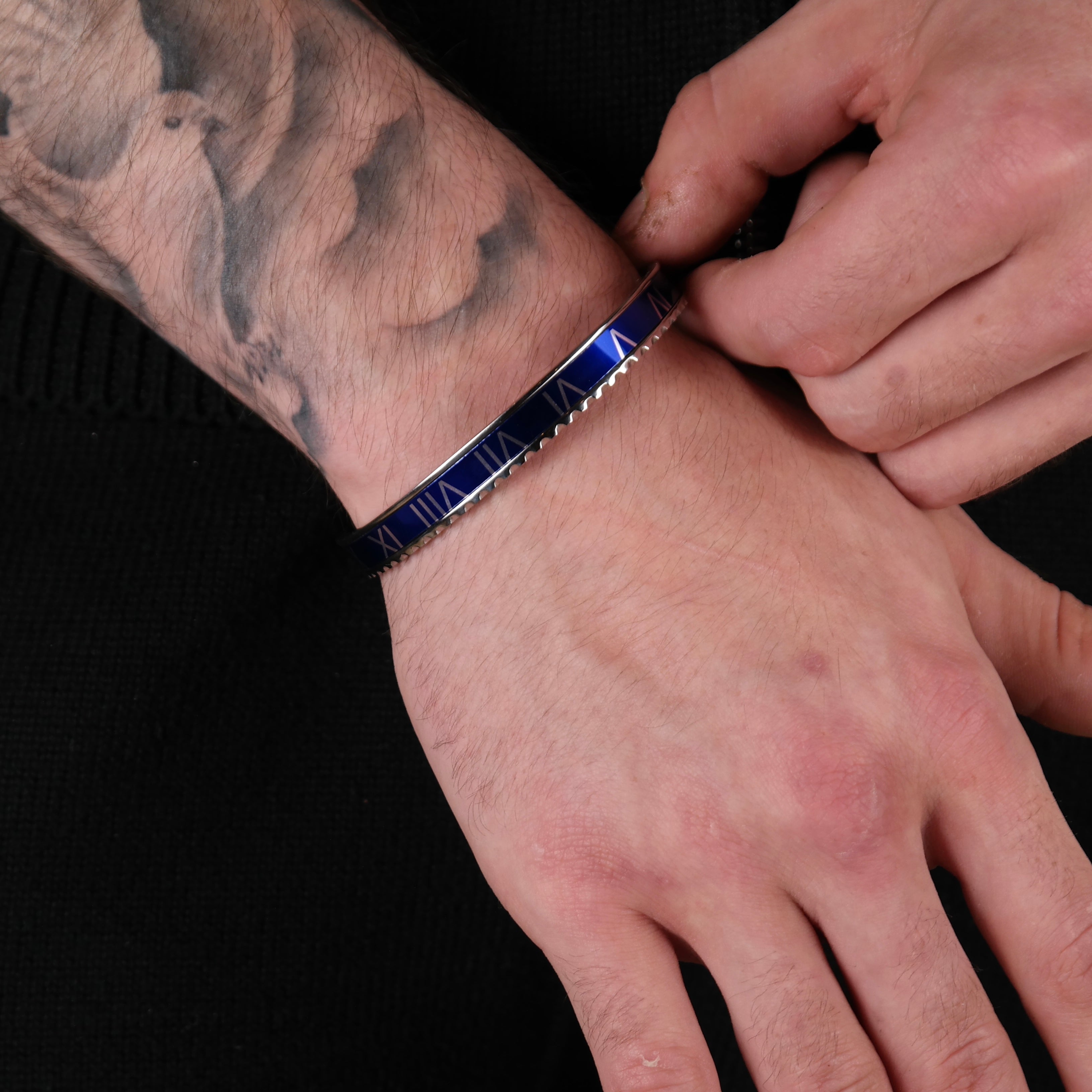 Rome Bracelet blue (Silver)