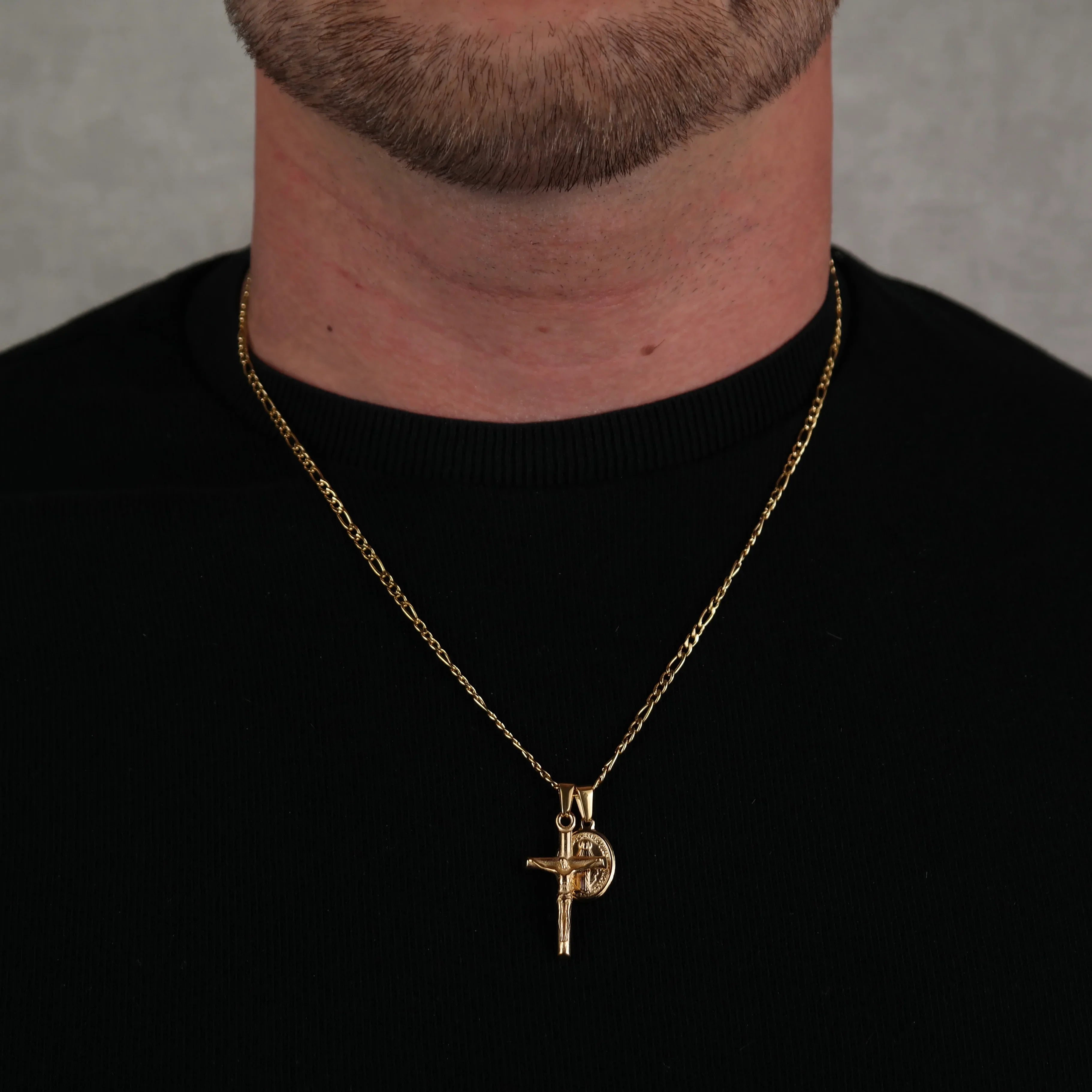 Cross & Mary (gold)