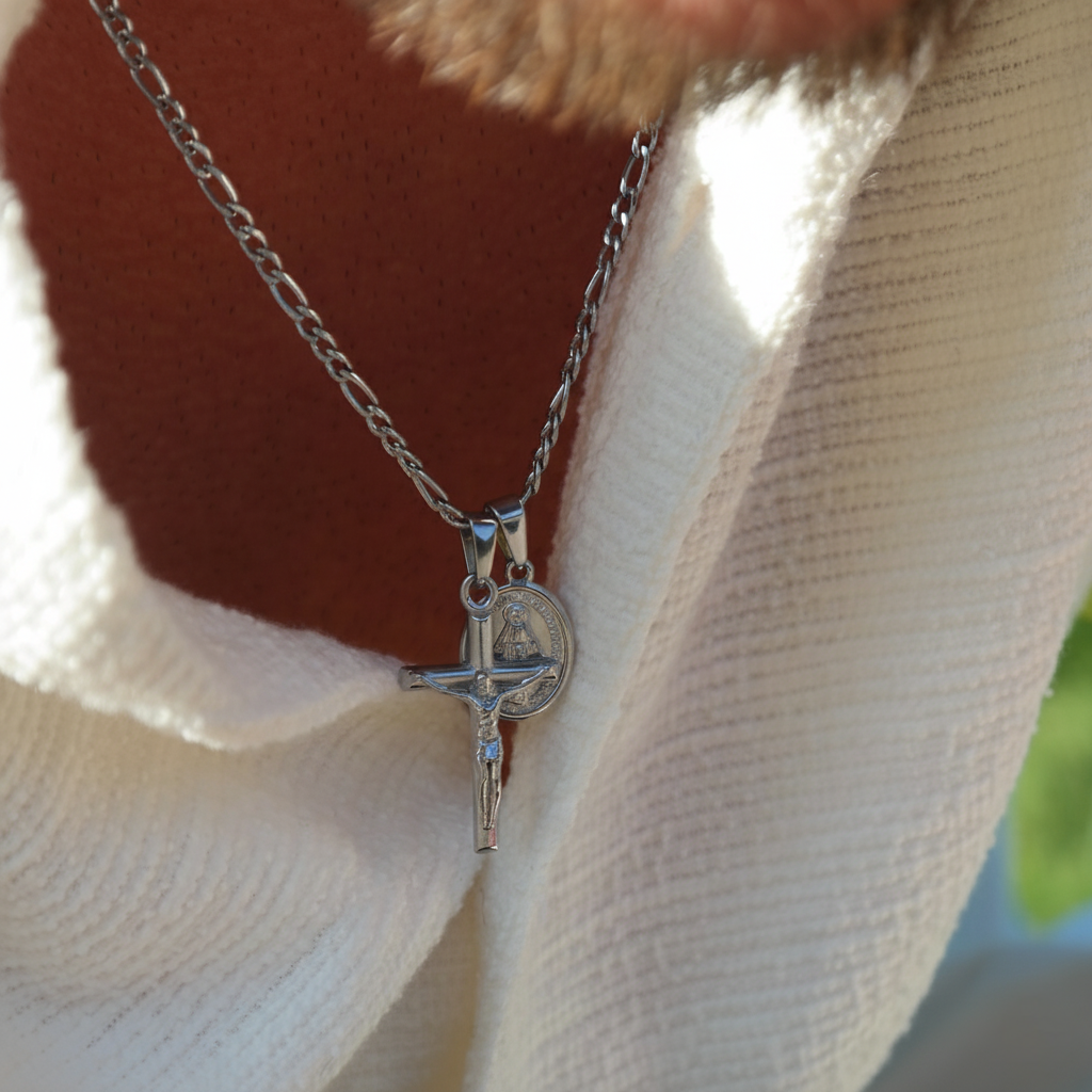 Cross & Mary (silver)