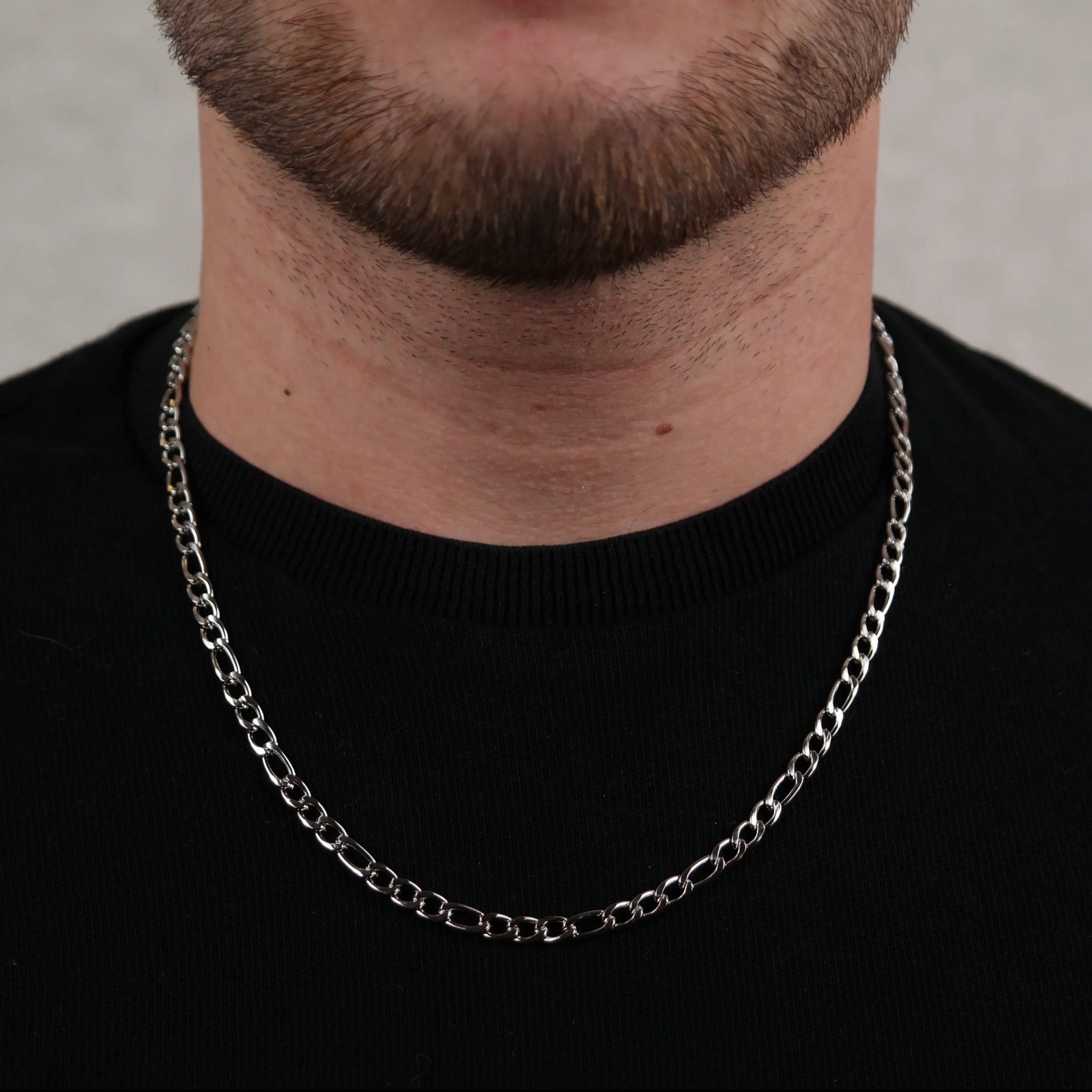 Figaro Chain 5MM (silver) - DeRuiterDR.