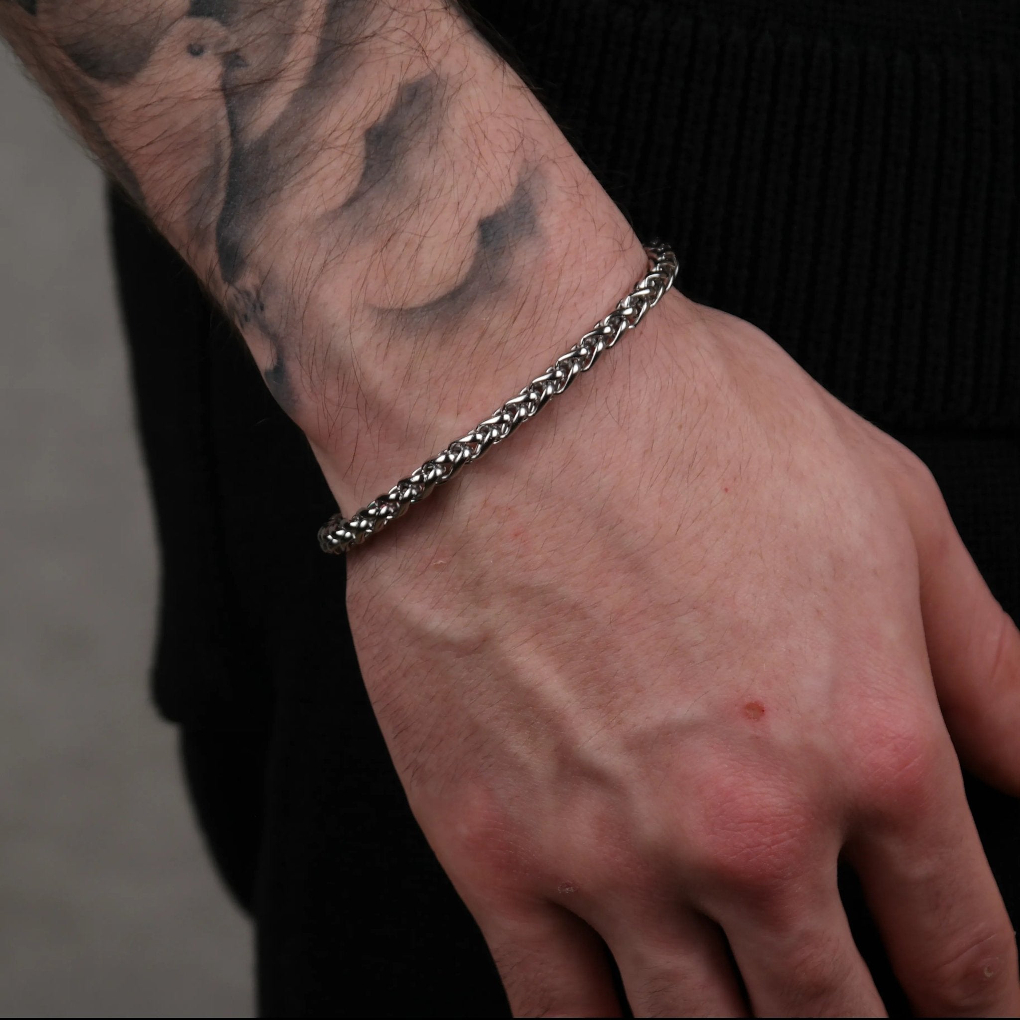 wheat Bracelet 5MM (silver) - DeRuiterDR.