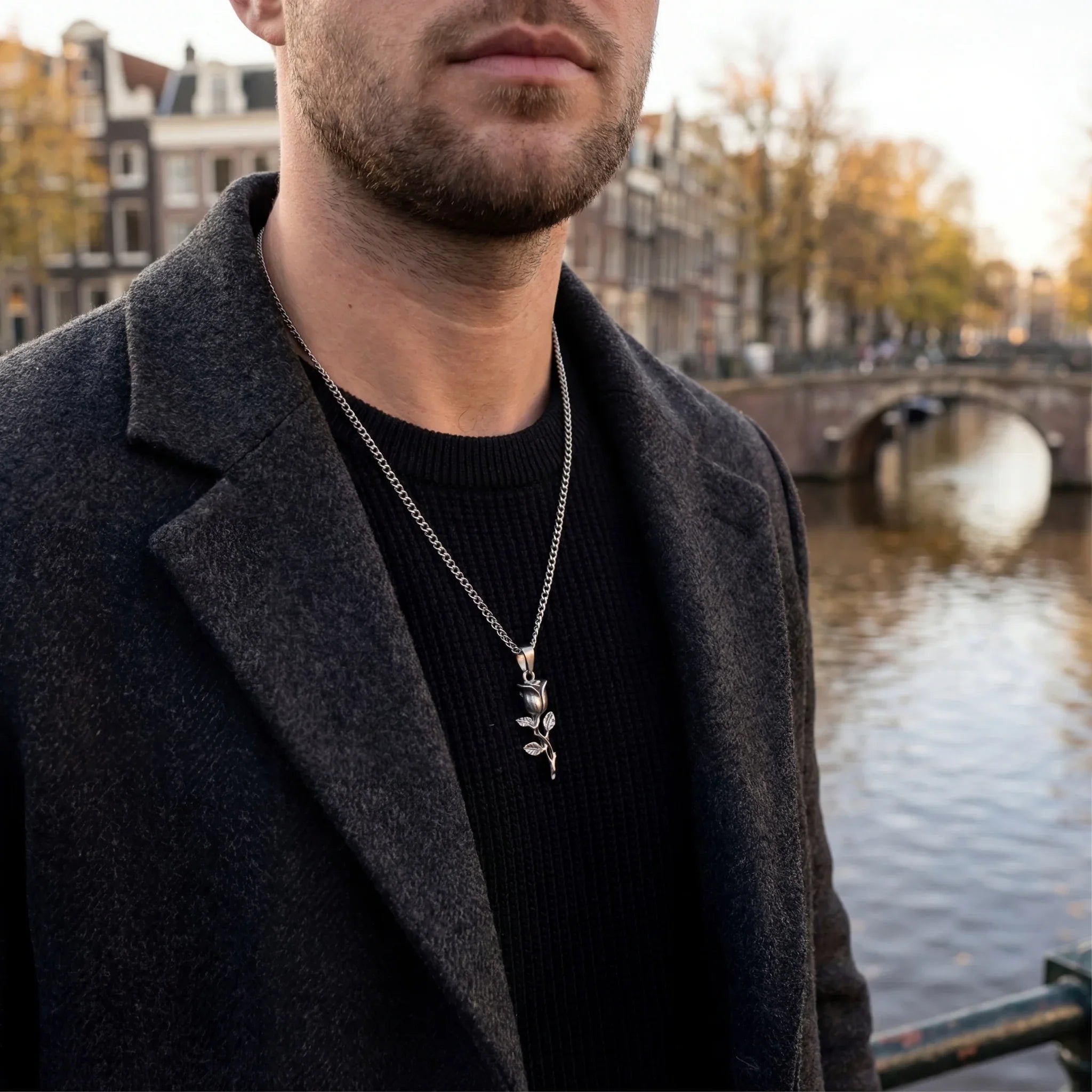 Rose Pendant (Silver)