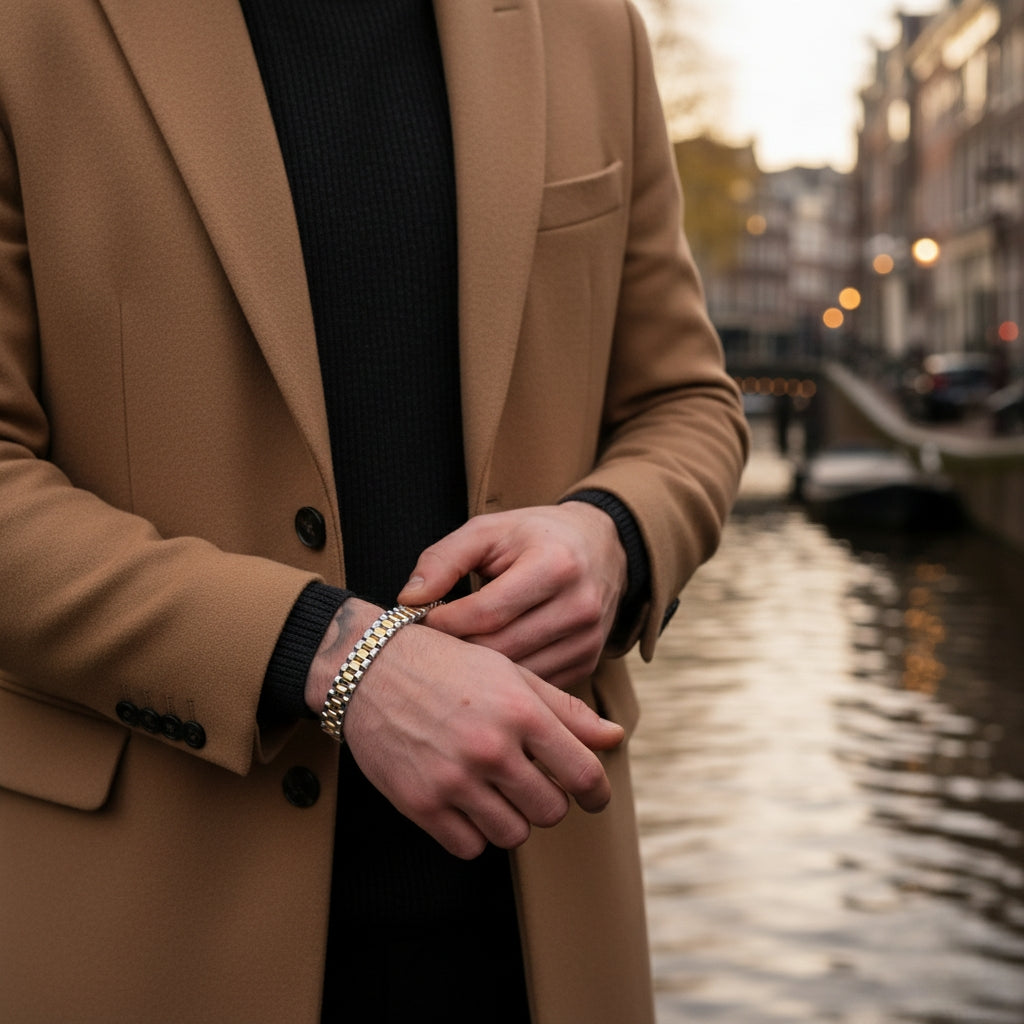 Rolex Bracelet (Silver/Gold)