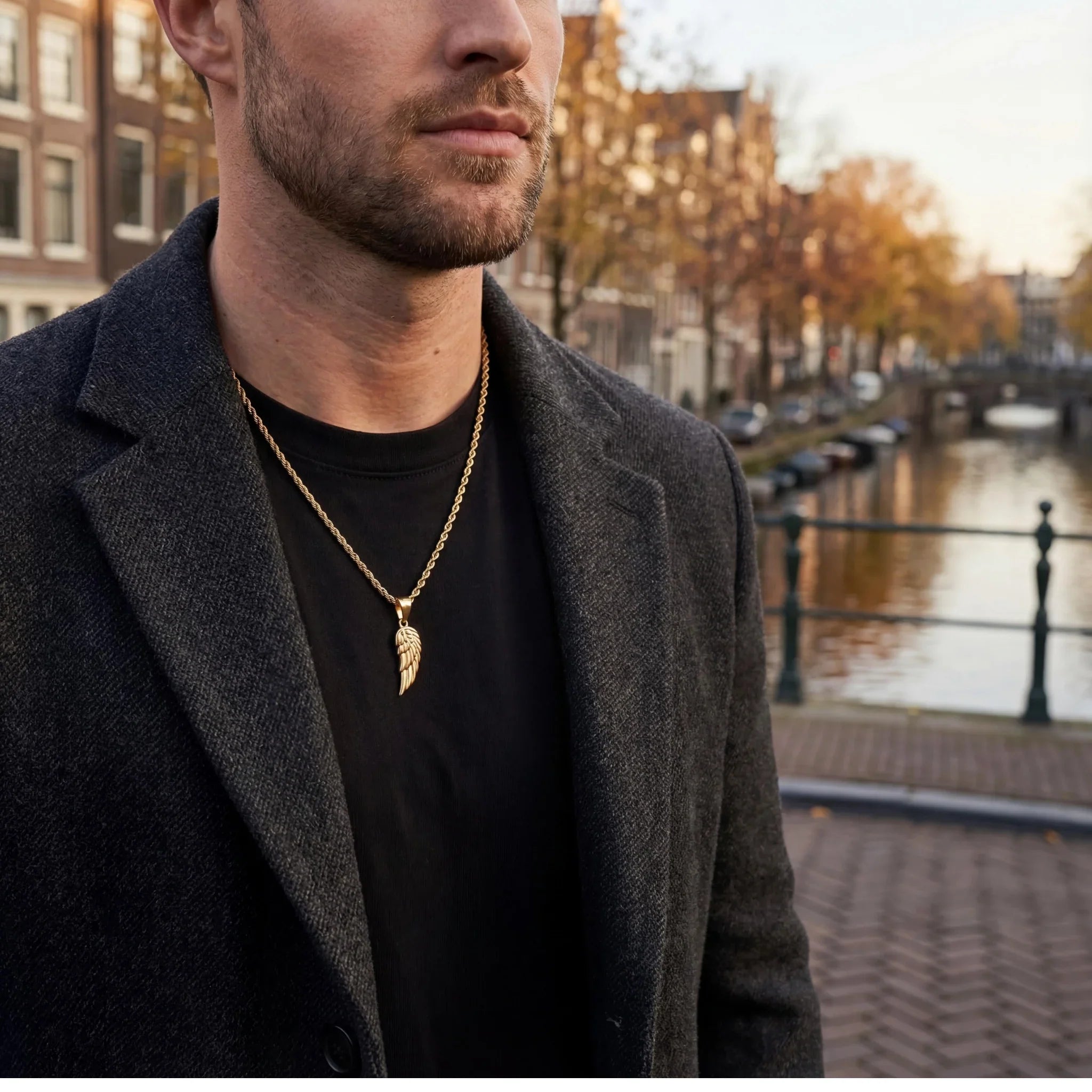 Small Wing Pendant (Gold)