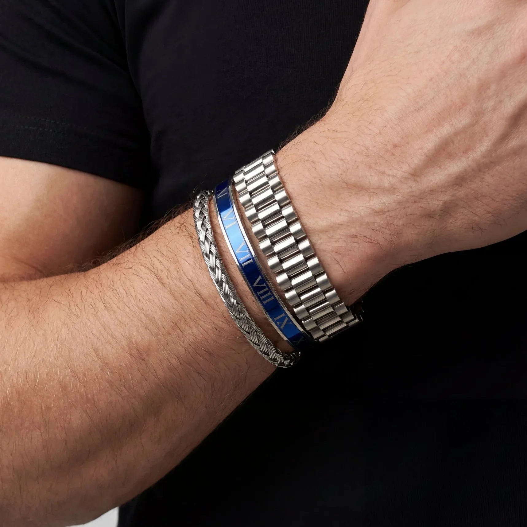 Rolex set blue (silver)