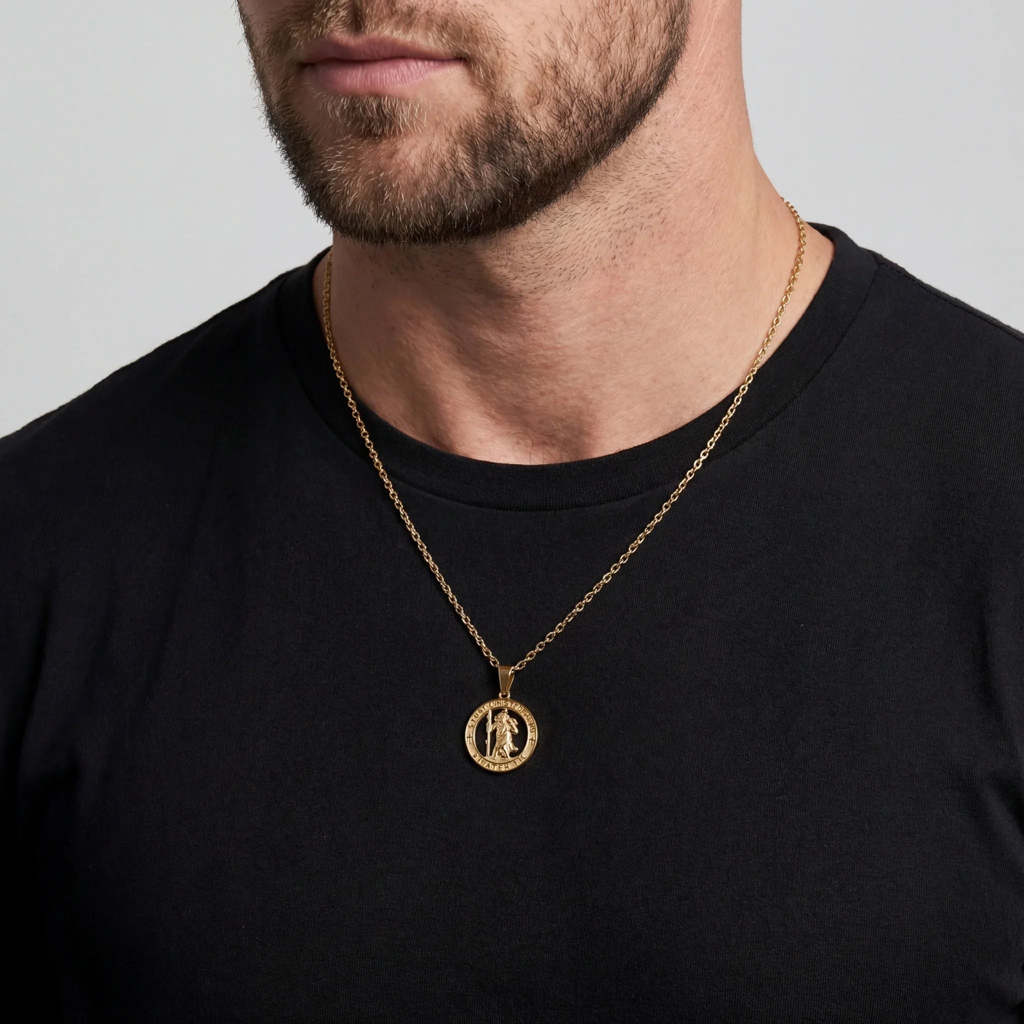 Saint Christopher Pendant (Gold)