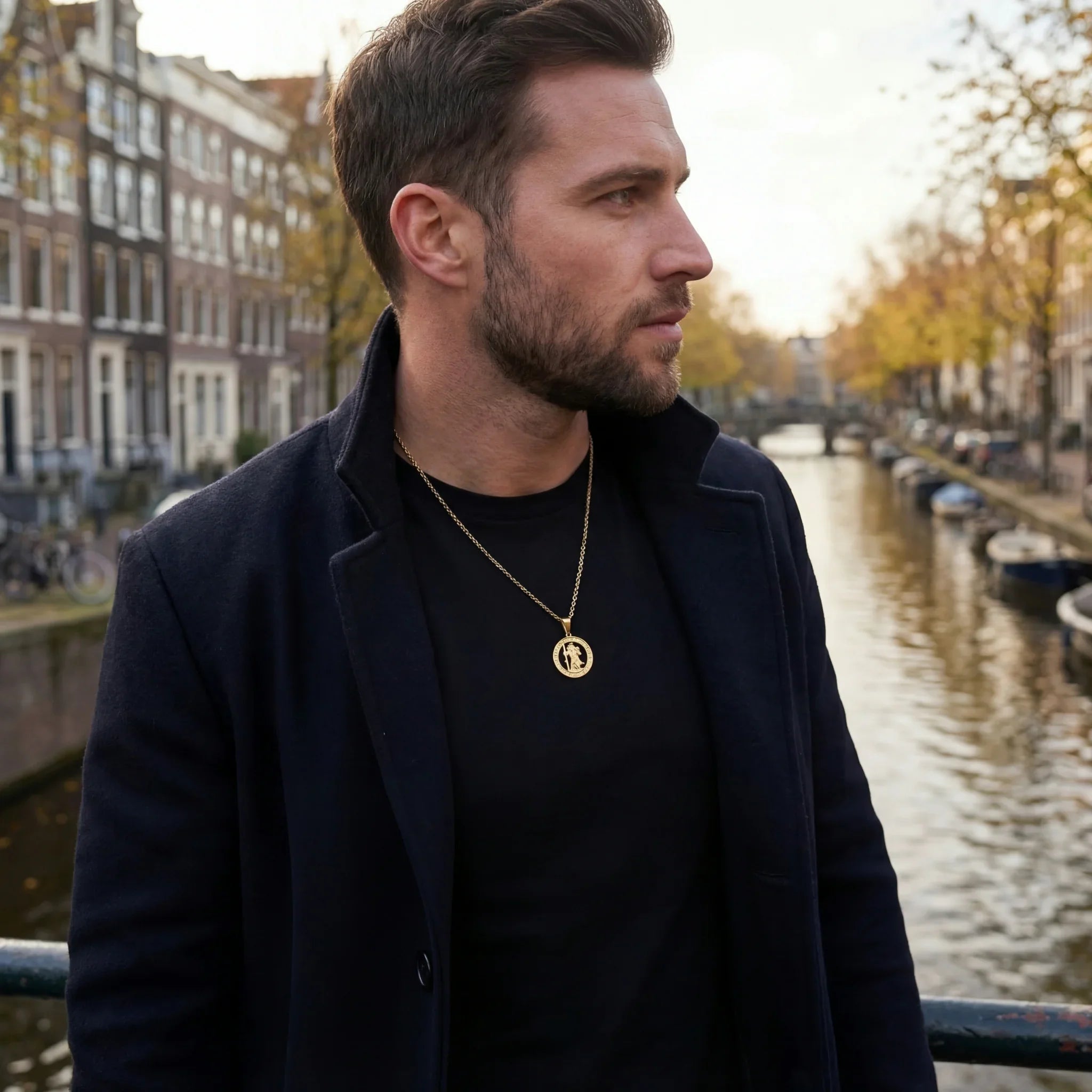 Saint Christopher Pendant (Gold)