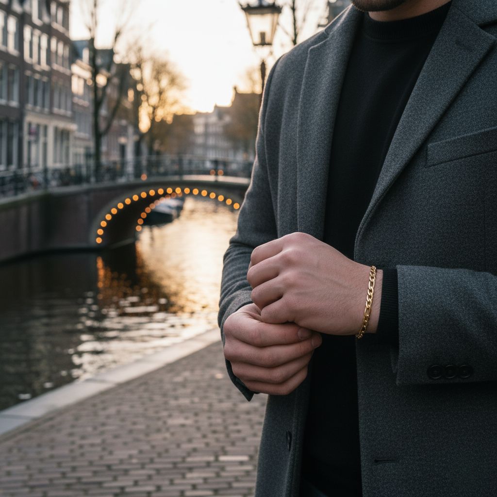 Figaro Bracelet 5MM (gold)