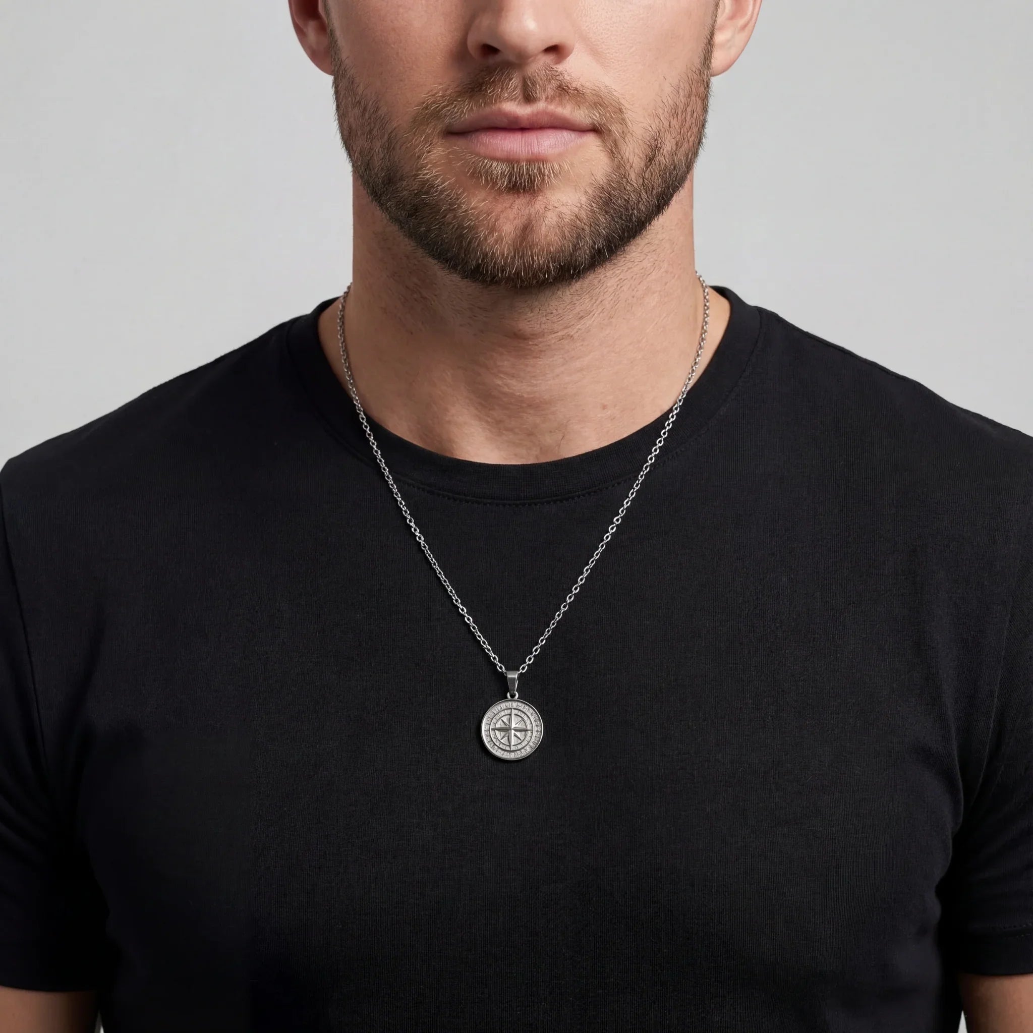 Small Compass Pendant (Silver)