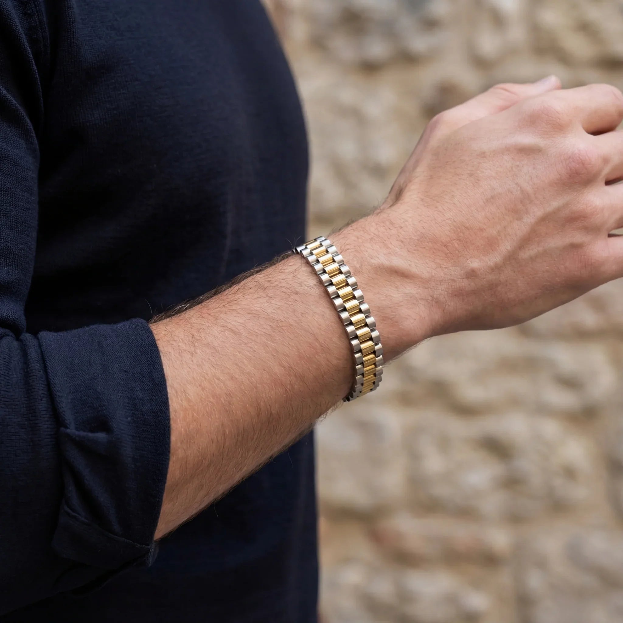 Rolex Bracelet (Silver/Gold)