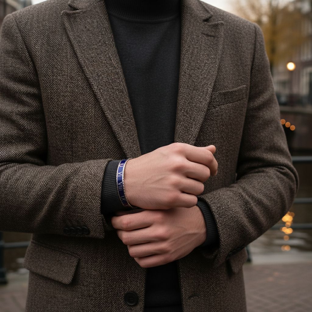 Rome Bracelet blue (Silver)