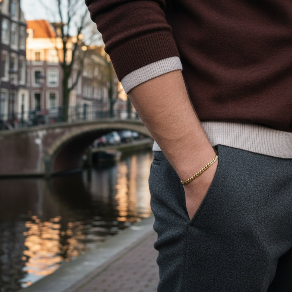 cuban Bracelet 5MM (gold)