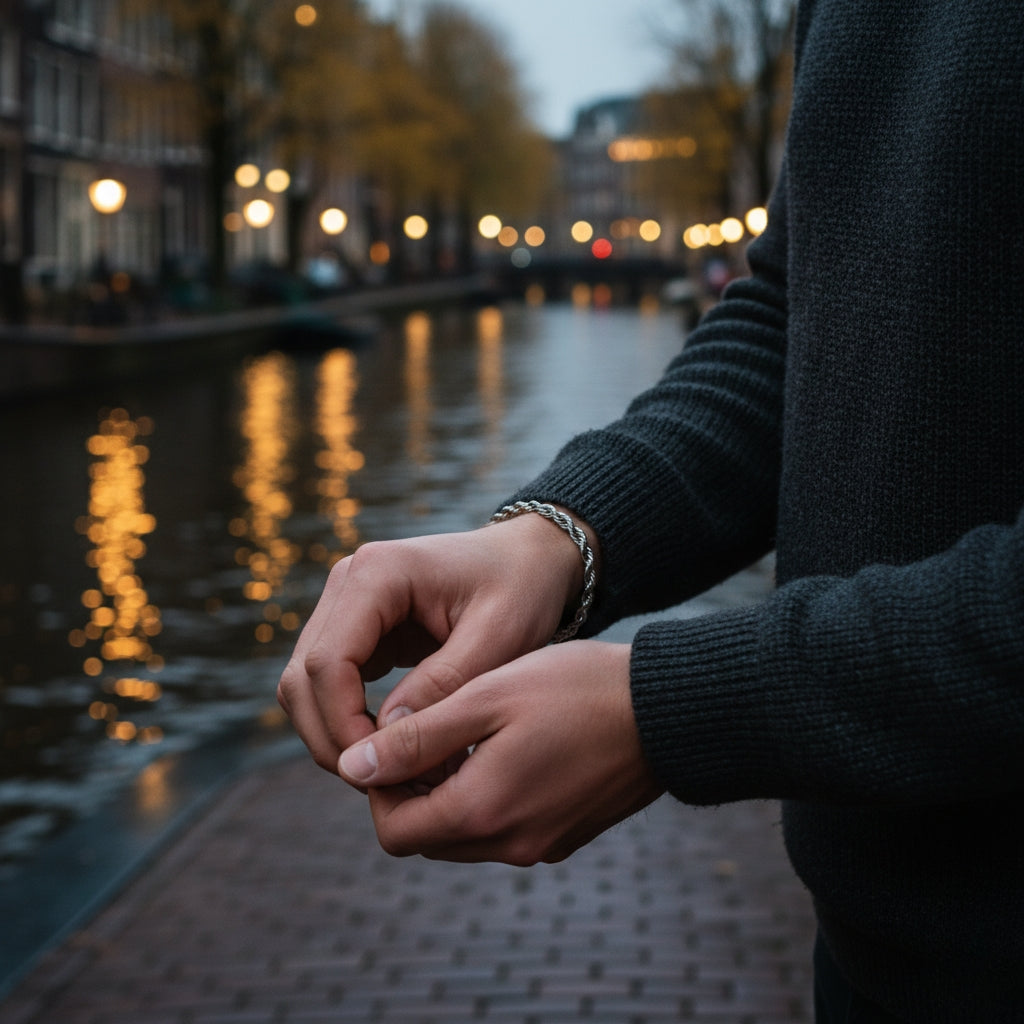 Rope Bracelet 5MM (Silver)