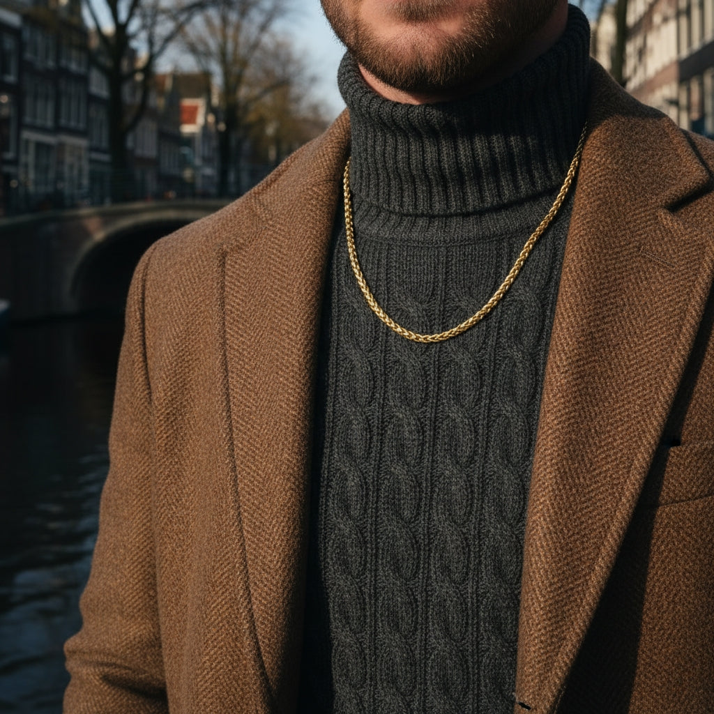 Wheat Chain 5MM (goud)