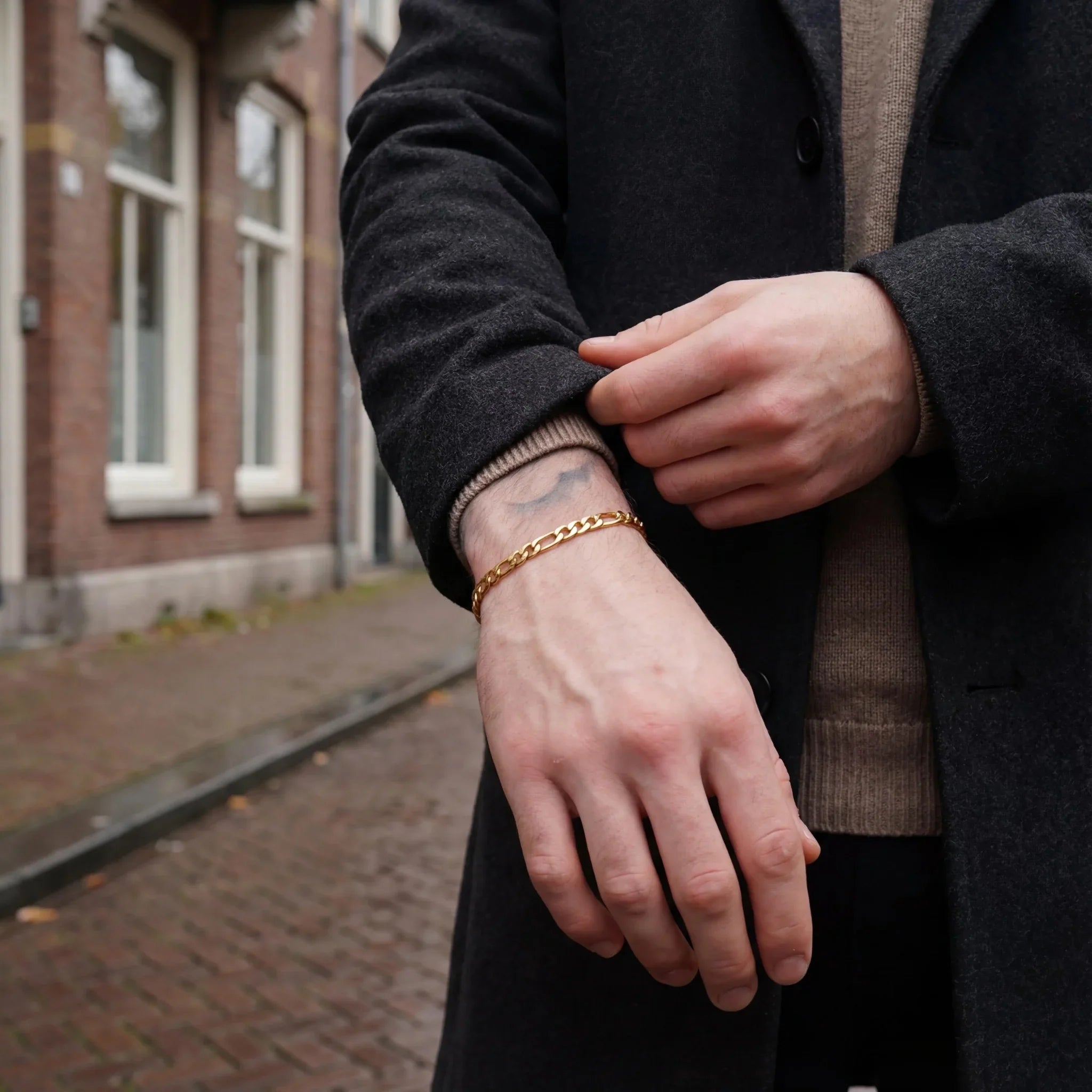 Figaro Bracelet 5MM (gold)